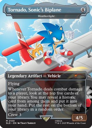 Tornado, Sonic's Biplane - Weatherlight [Secret Lair Drop Series]