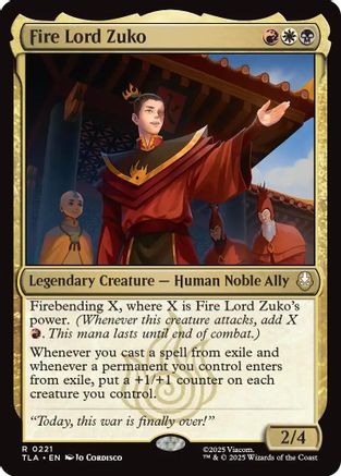 Fire Lord Zuko [Avatar: The Last Airbender]