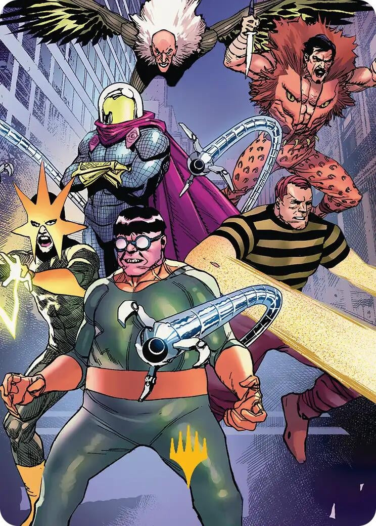 Image for Behold the Sinister Six! Art Card (45/54) (Gold-Stamped Planeswalker Symbol) (45) - Magic: The Gathering