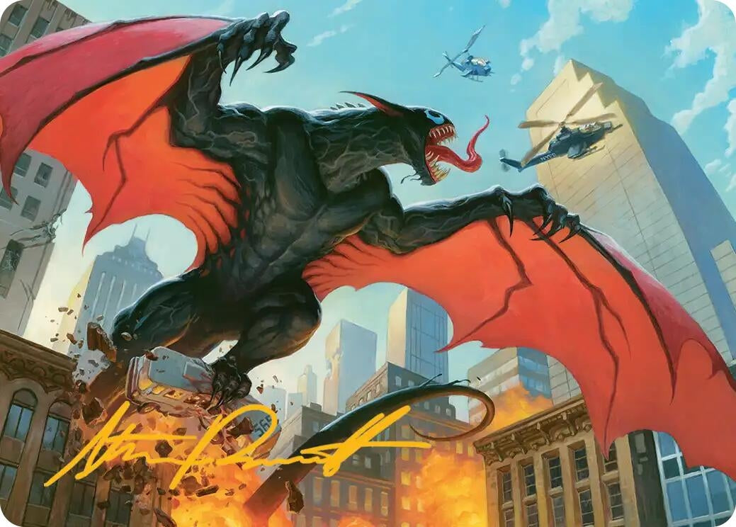 Image for Grendel, Spawn of Knull Art Card (Gold-Stamped Signature) (54) - Magic: The Gathering