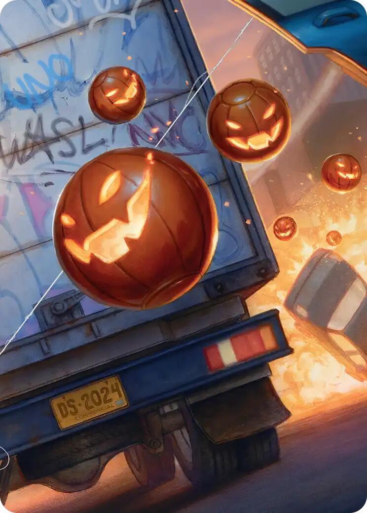 Image for Pumpkin Bombs Art Card - Magic: The Gathering