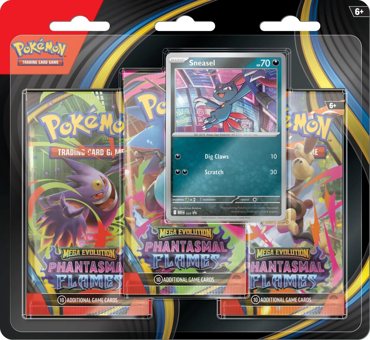 Image for Phantasmal Flames 3 Pack Blister [Sneasel] - Pokemon