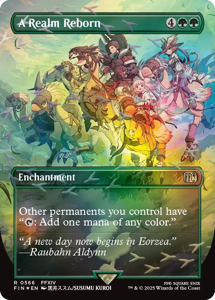 Image for A Realm Reborn (Borderless) (Chocobo Track Foil) (566) - Magic: The Gathering