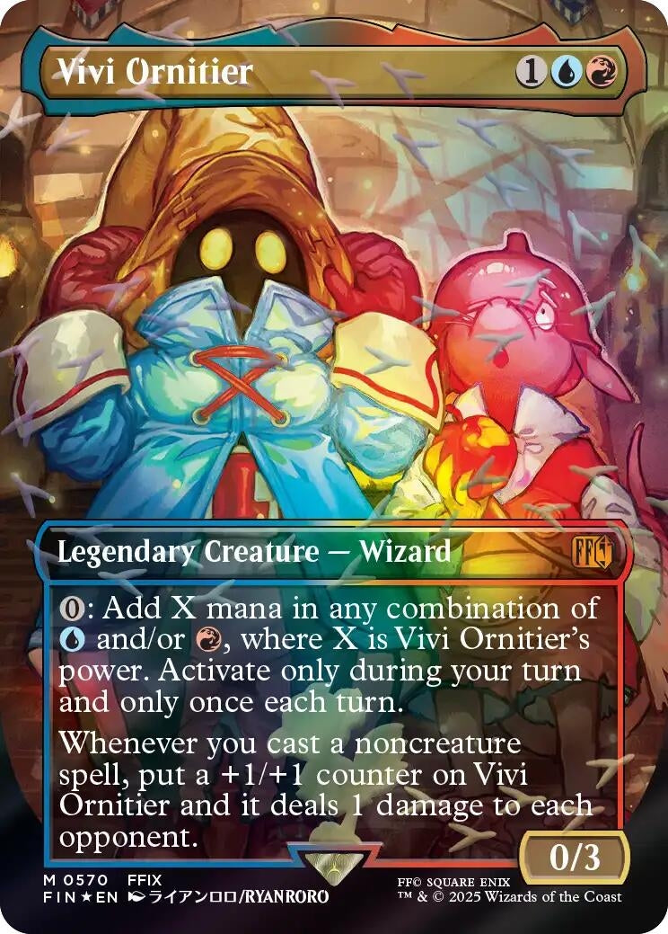 Image for Vivi Ornitier (Borderless) (Chocobo Track Foil) (570) - Magic: The Gathering