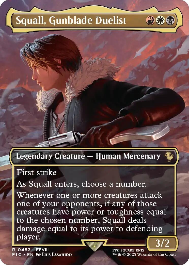 Image for Squall, Gunblade Duelist (Borderless) (453) - Magic: The Gathering