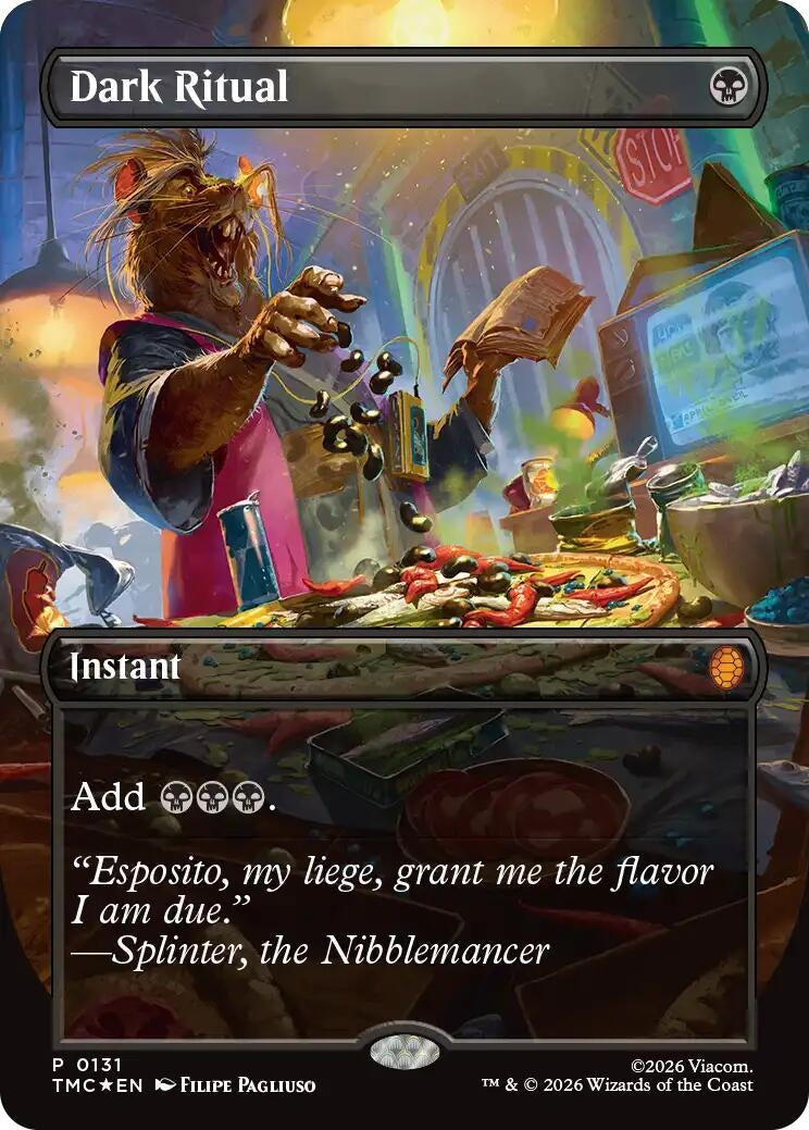 Dark Ritual (Borderless) [Teenage Mutant Ninja Turtles Commander]
