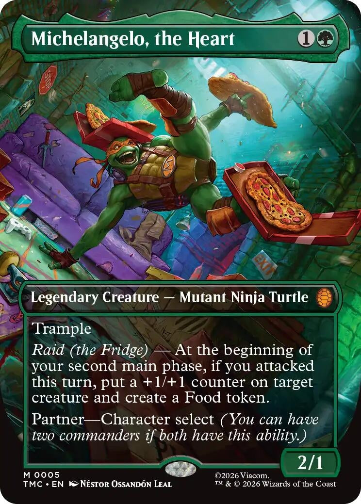 Michelangelo, the Heart (Borderless) [Teenage Mutant Ninja Turtles Commander]