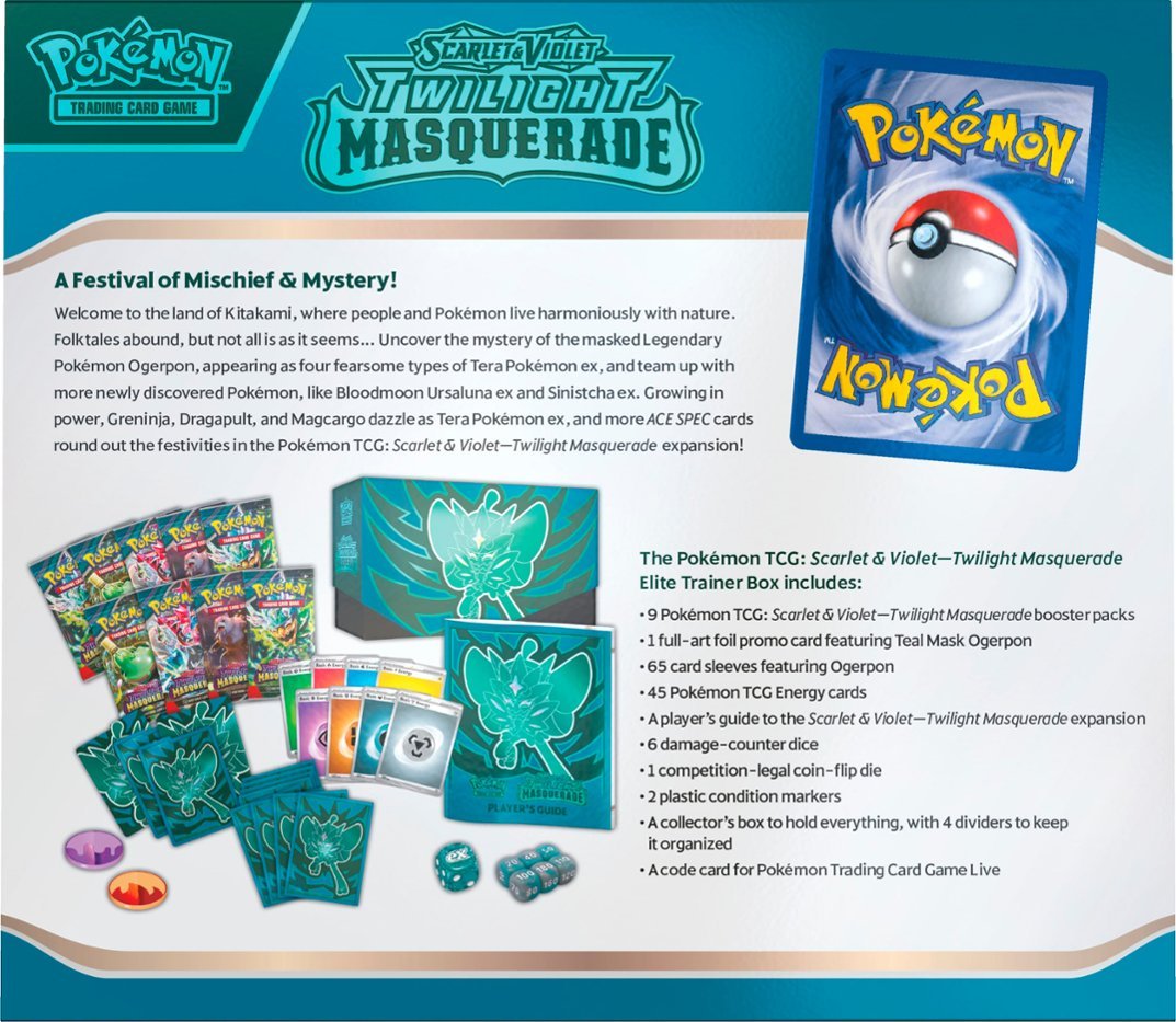 Pokemon Scarlet & Violet Twilight Masquerade Elite Trainer Box