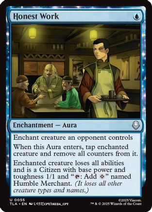 Honest Work [Avatar: The Last Airbender]