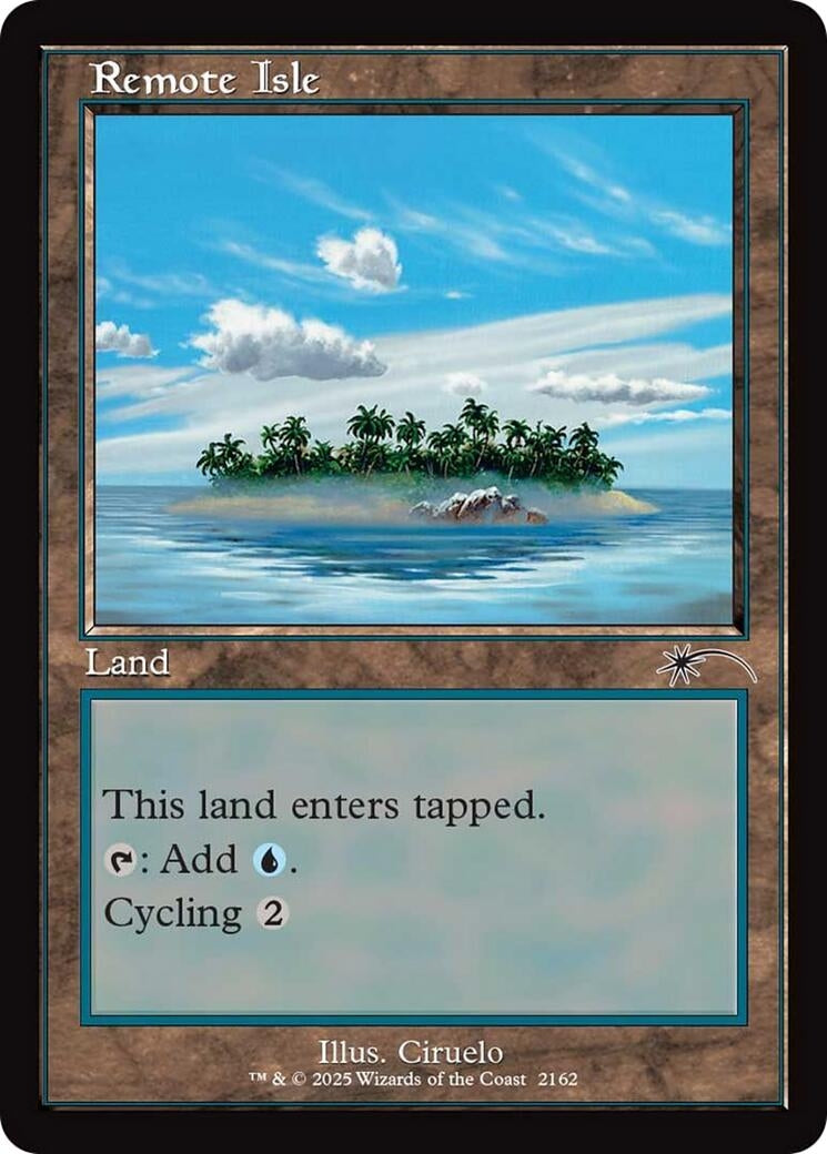 Image for Remote Isle (Retro Frame) (2162) - Magic: The Gathering