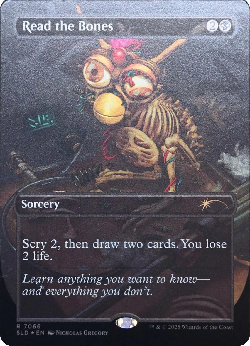 Image for Read the Bones (Rainbow Foil) (7066) - Magic: The Gathering