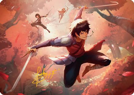 Jet, Freedom Fighter Art Card (Gold-Stamped Signature) [Avatar: The Last Airbender Art Series]