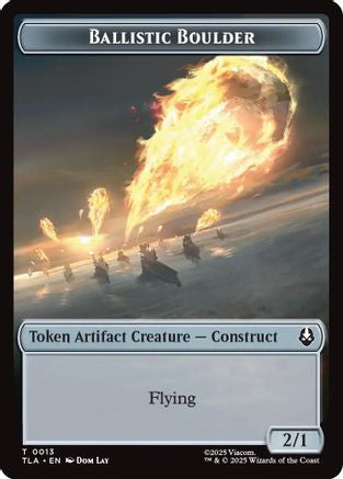 Ballistic Boulder // Food (0019) Double-Sided Token [Avatar: The Last Airbender Tokens]