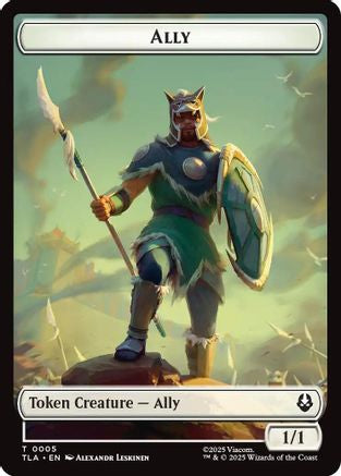 Ally (0005) // Soldier (0002) Double-Sided Token [Avatar: The Last Airbender Tokens]