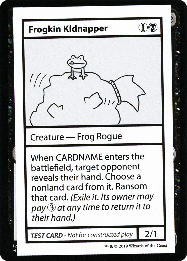 Frogkin Kidnapper (2021 Edition) [Mystery Booster Playtest Cards]