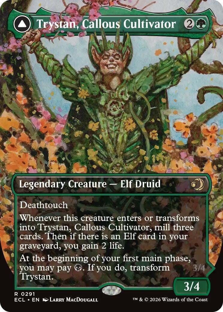 Image for Trystan, Callous Cultivator (Borderless) (291) (ECL) - Magic: The Gathering