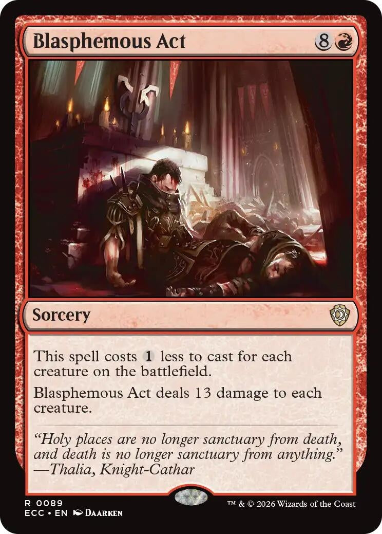Image for Blasphemous Act (89) - Magic: The Gathering