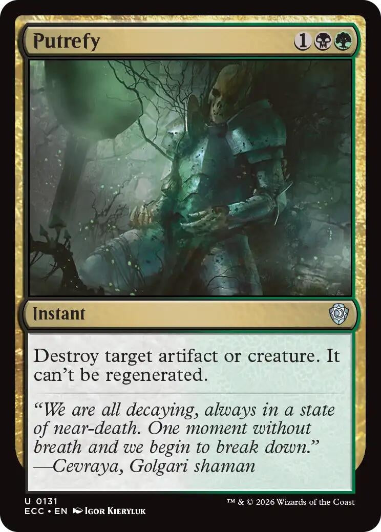 Image for Putrefy (131) - Magic: The Gathering