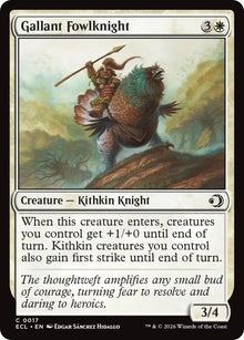 Image for Gallant Fowlknight (17) (ECL) - Magic: The Gathering