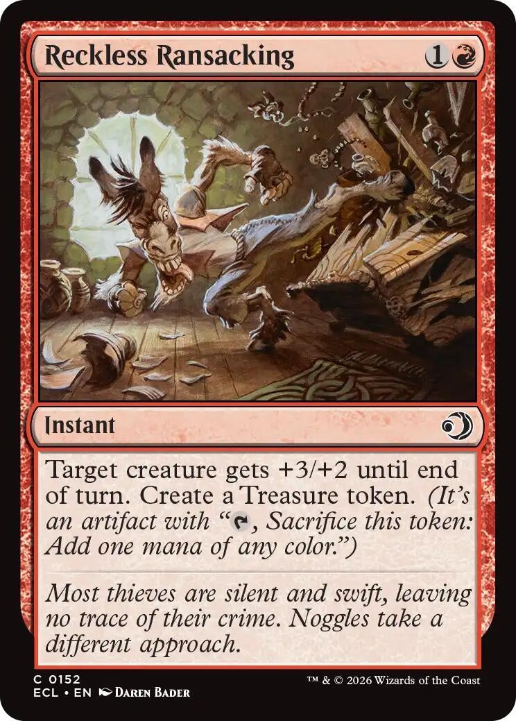 Image for Reckless Ransacking (152) - Magic: The Gathering