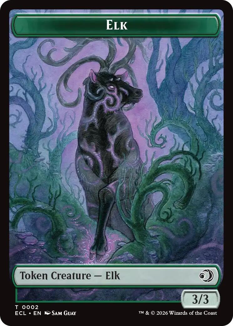 Elk // Mutavault Double-Sided Token (2 // 11) (ECL)