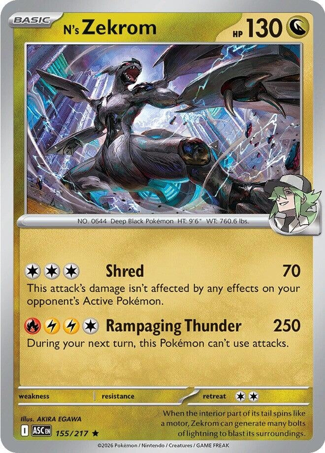 Image for N's Zekrom (155/217) (ASC) - Pokemon