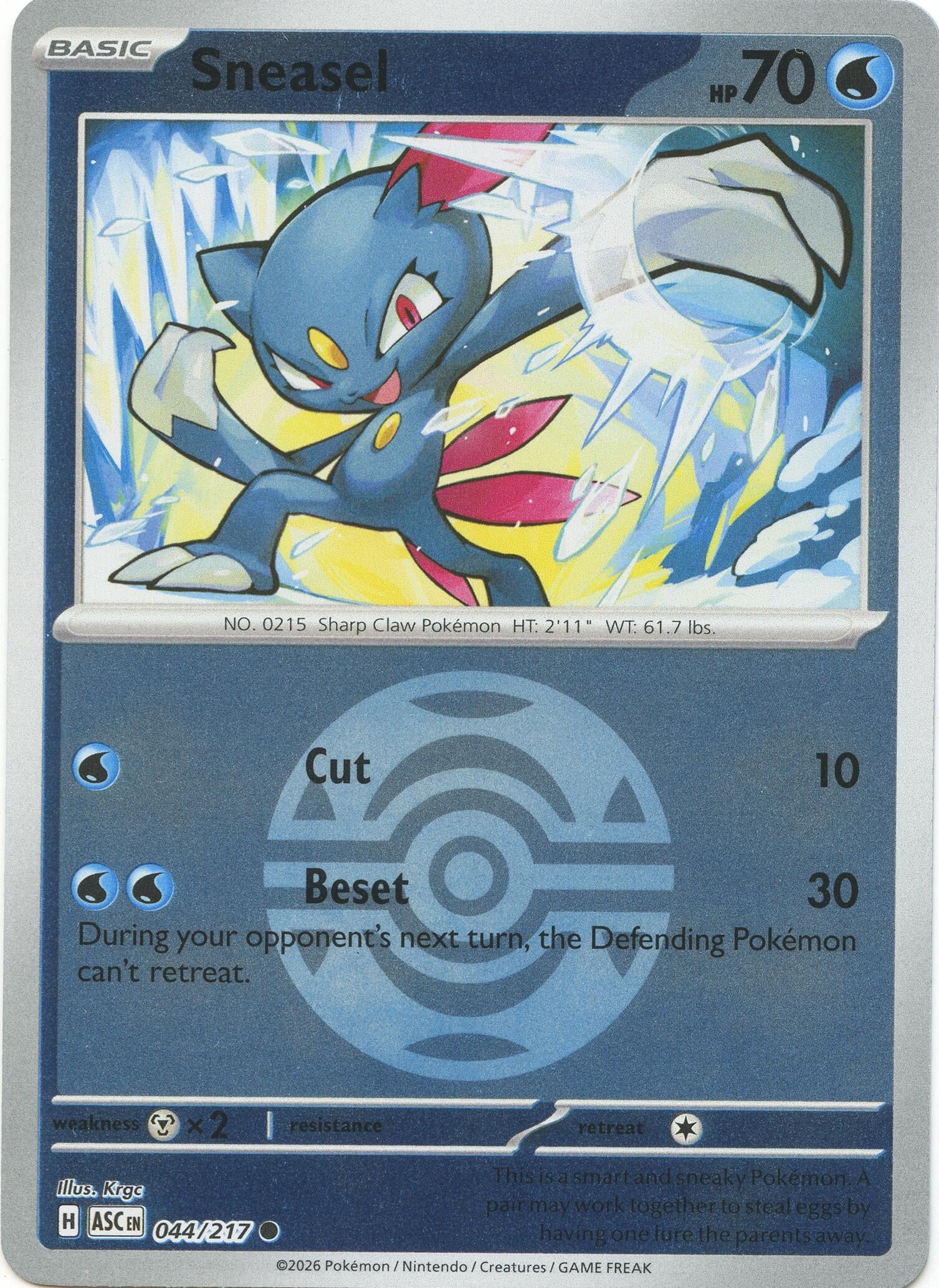 Image for Sneasel (Dusk Ball) (044/217) (ASC) - Pokemon