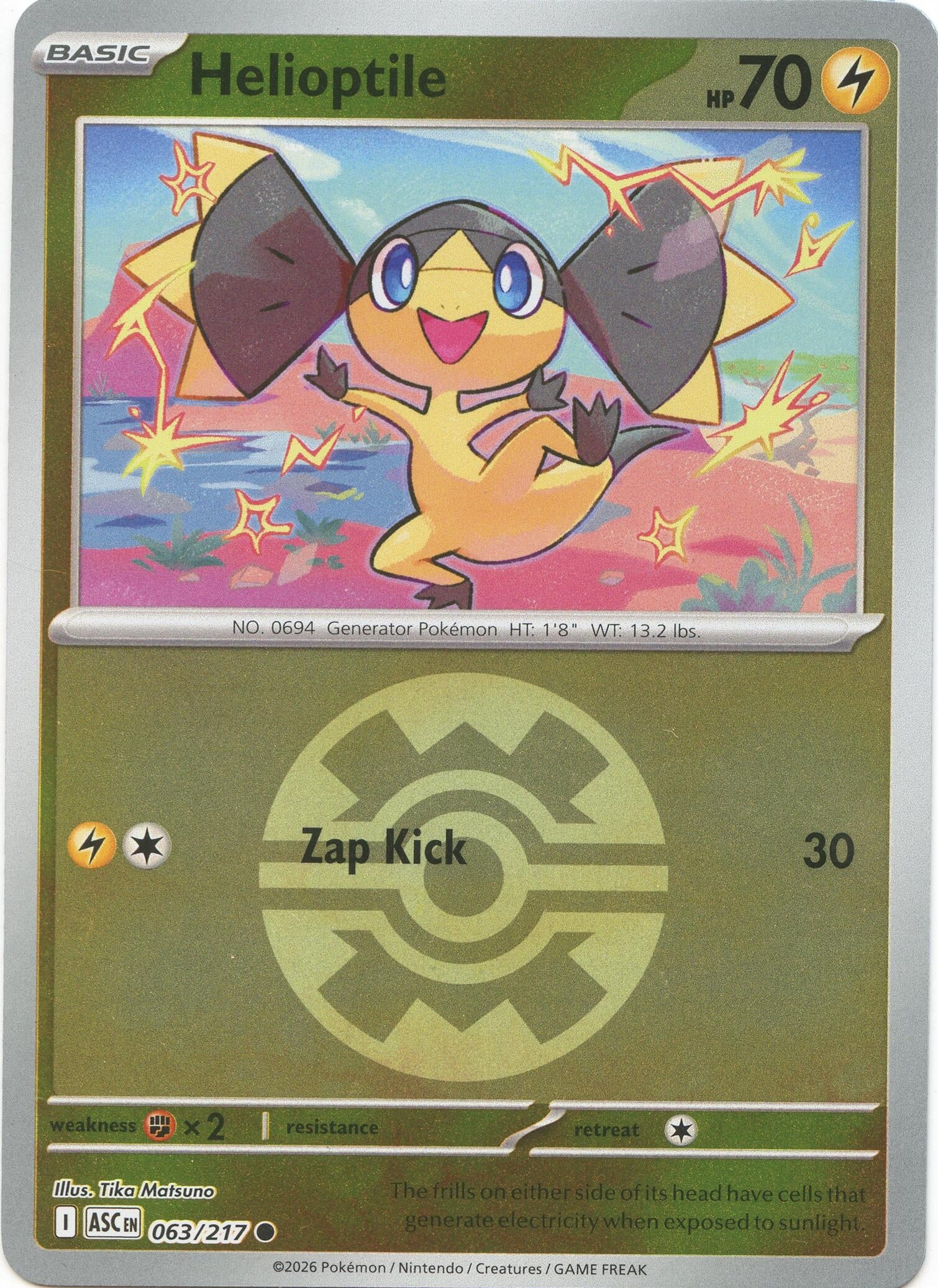 Image for Helioptile (Quick Ball) (063/217) (ASC) - Pokemon