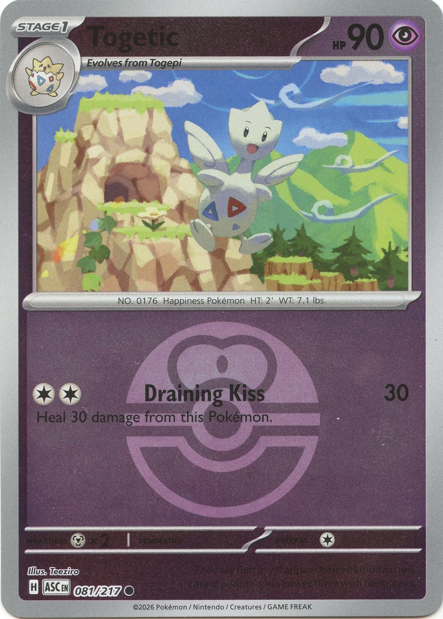 Image for Togetic (Love Ball) (081/217) (ASC) - Pokemon