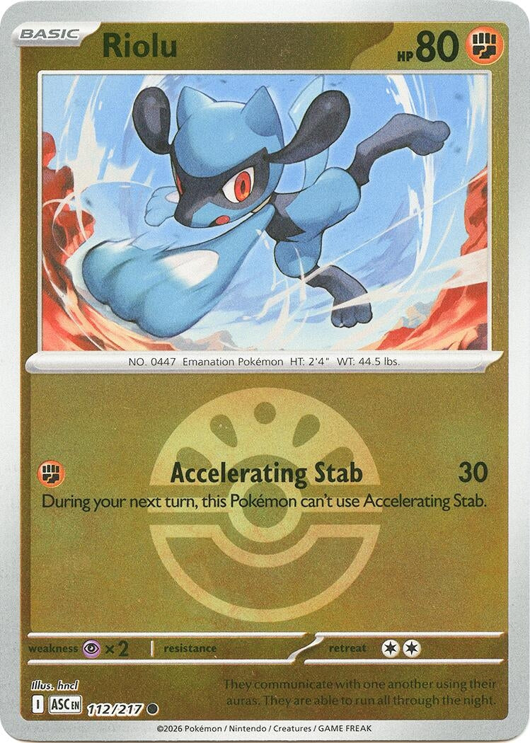 Image for Riolu (Friend Ball) (112/217) (ASC) - Pokemon