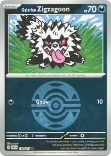 Image for Galarian Zigzagoon (Dusk Ball) (130/217) (ASC) - Pokemon