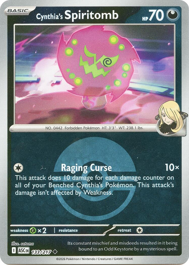Image for Cynthia's Spiritomb - 133/217 (Poke Ball) (133/217) (ASC) - Pokemon