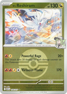 Image for N's Reshiram (Poke Ball) (154/217) (ASC) - Pokemon