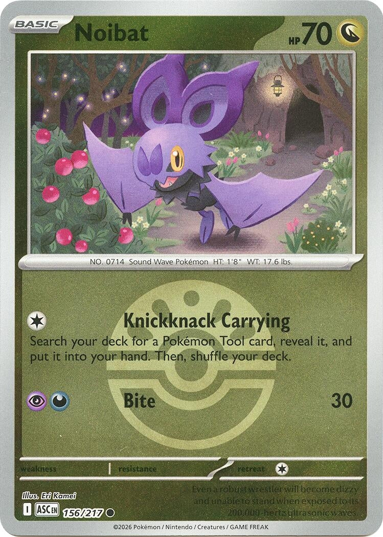 Image for Noibat (Friend Ball) (156/217) (ASC) - Pokemon