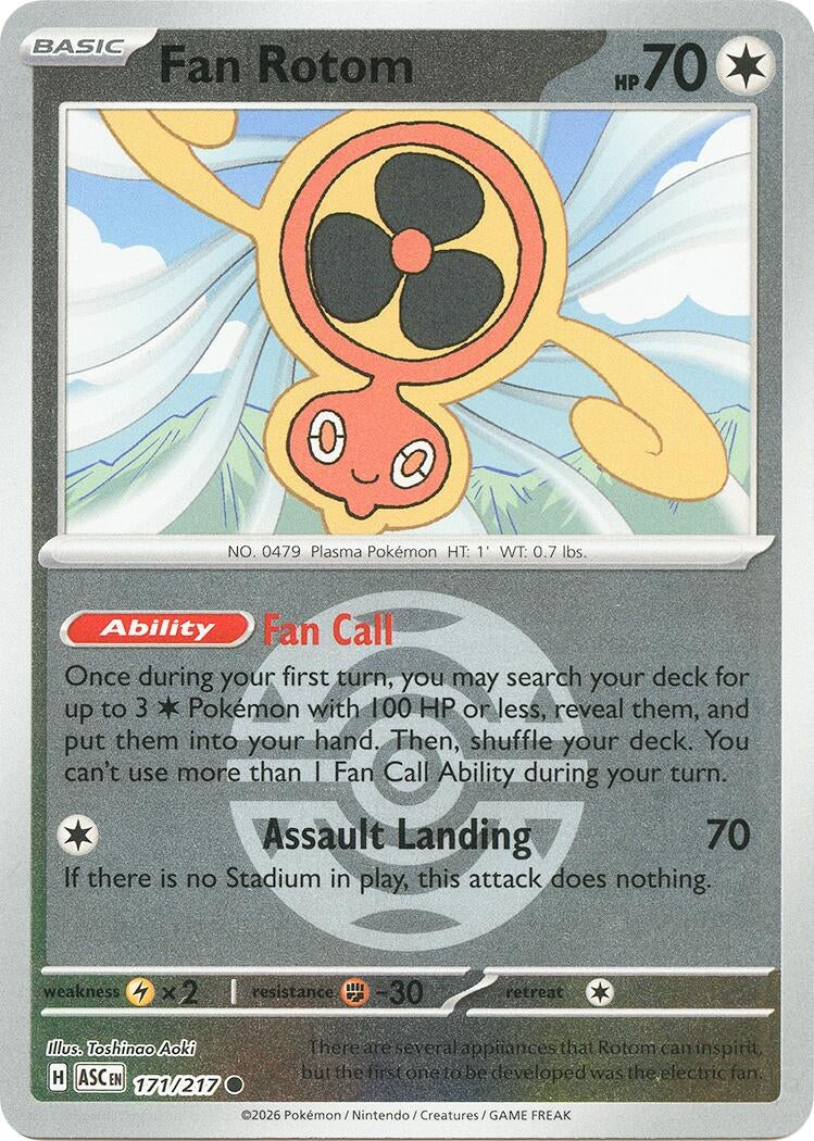 Image for Fan Rotom - 171/217 (Dusk Ball) (171/217) (ASC) - Pokemon