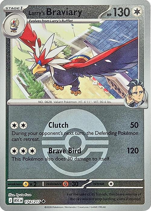 Image for Larry's Braviary (Poke Ball) (174/217) (ASC) - Pokemon