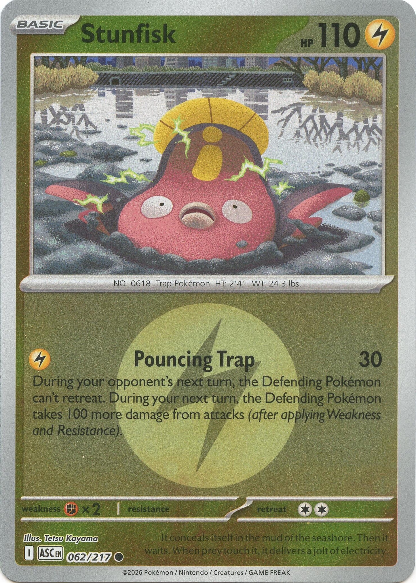 Image for Stunfisk (Energy Symbol Pattern) (062/217) (ASC) - Pokemon