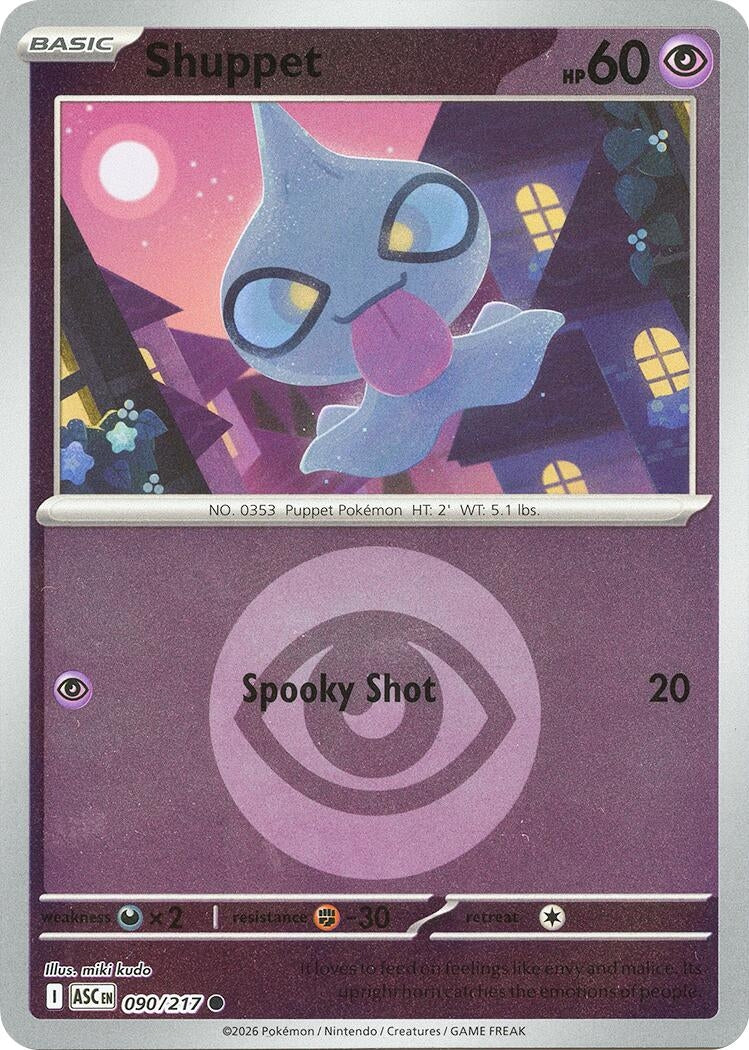 Image for Shuppet (Energy Symbol Pattern) (090/217) (ASC) - Pokemon
