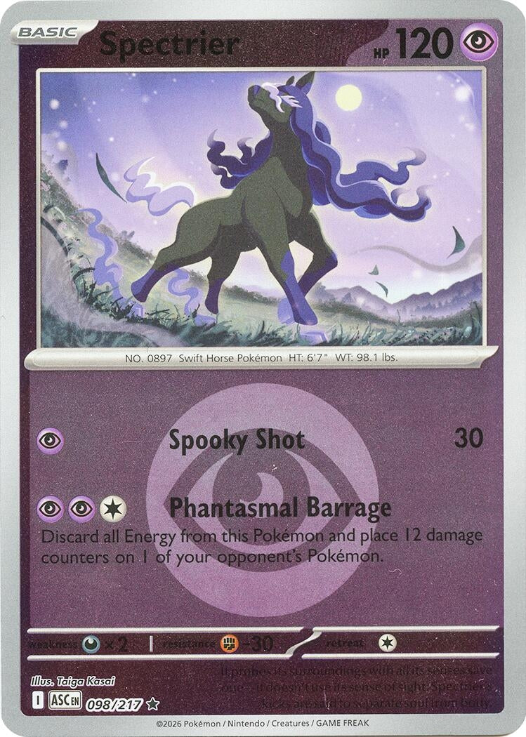 Image for Spectrier (Energy Symbol Pattern) (098/217) (ASC) - Pokemon