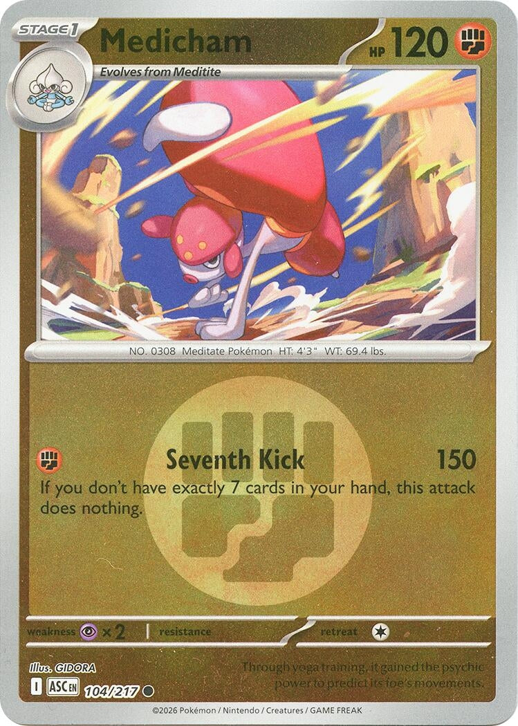 Image for Medicham - 104/217 (Energy Symbol Pattern) (104/217) (ASC) - Pokemon