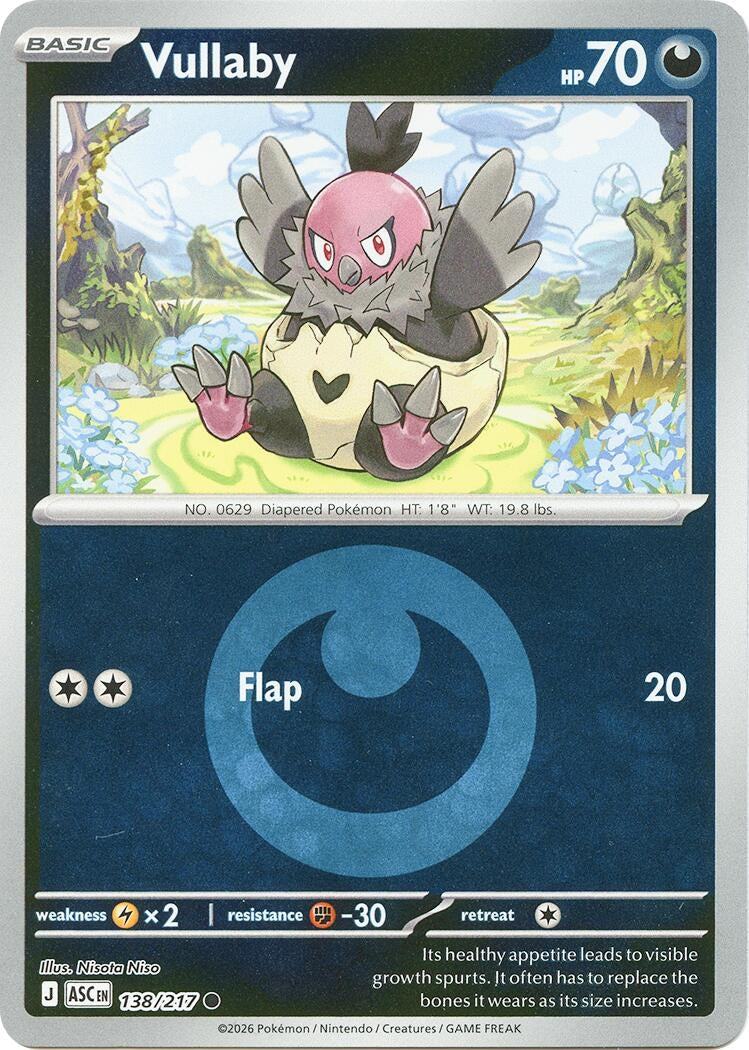 Image for Vullaby (Energy Symbol Pattern) (138/217) (ASC) - Pokemon