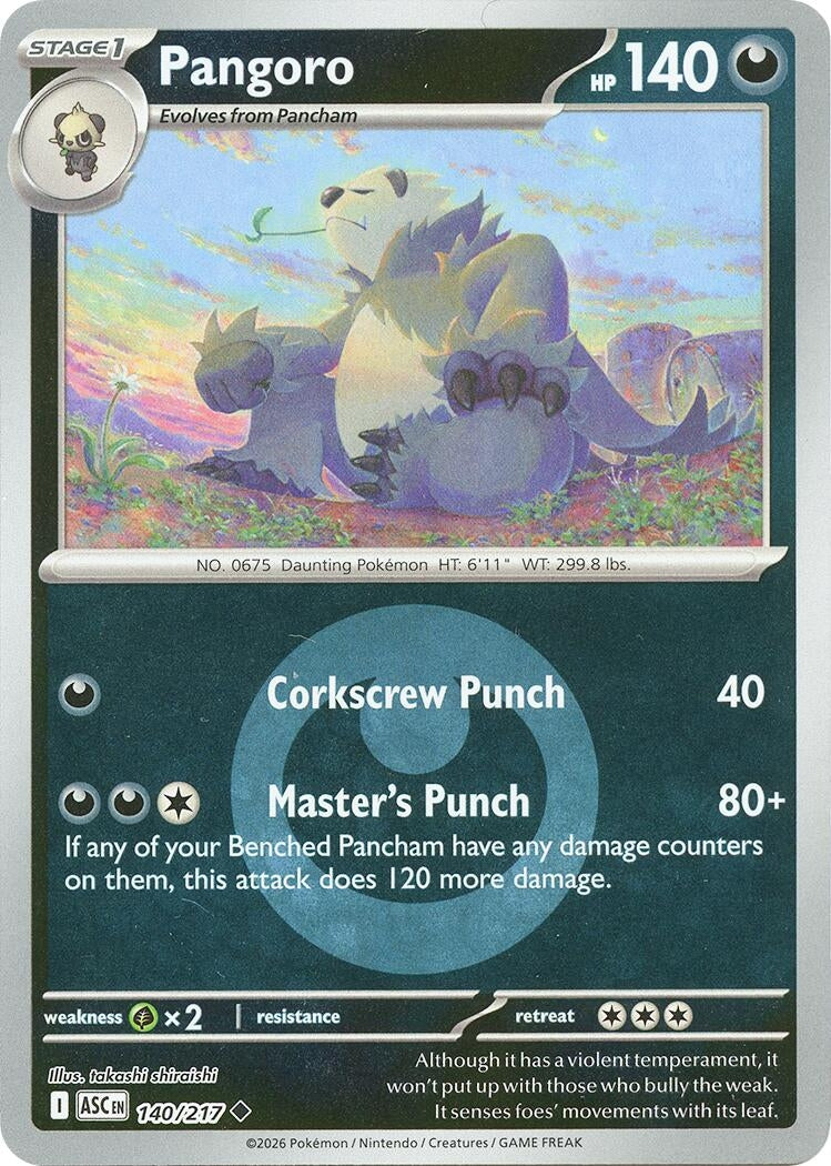 Image for Pangoro (Energy Symbol Pattern) (140/217) (ASC) - Pokemon