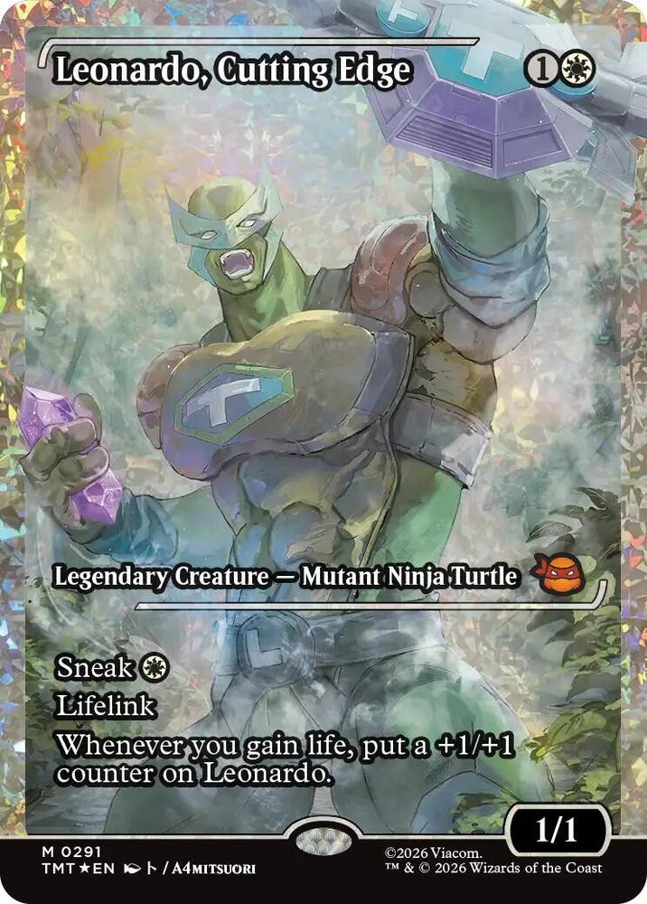 Leonardo, Cutting Edge (Showcase) (Fracture Foil) (291) (TMT)