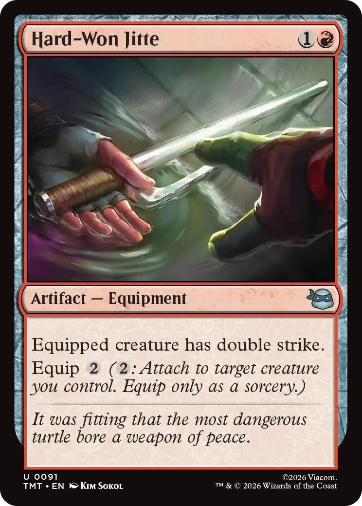 Image for Hard-Won Jitte (91) (TMT) - Magic: The Gathering