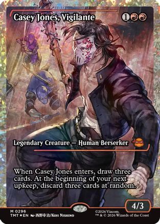 Casey Jones, Vigilante (0296) (Showcase) (Fracture Foil) (296) (TMT)