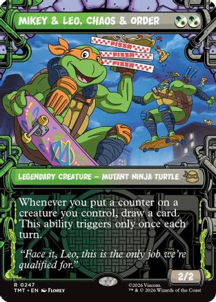 Mikey & Leo, Chaos & Order (Showcase) (247) (TMT)