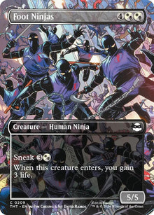 Image for Foot Ninjas (Borderless) (209) (TMT) - Magic: The Gathering