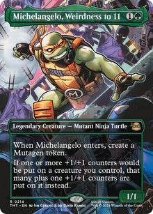 Image for Michelangelo, Weirdness to 11 (Borderless) (214) (TMT) - Magic: The Gathering