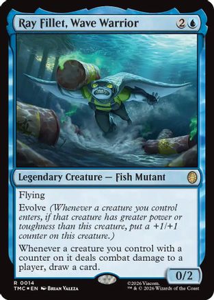 Ray Fillet, Wave Warrior (Surge Foil) (14) (TMC)