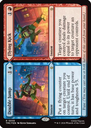 Double Jump // Flying Kick (Surge Foil) (35) (TMC)